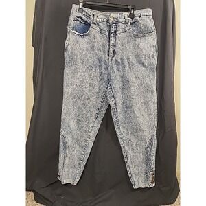90s VTG STEFANO Worldwide Jeans Baggy Size 22 Acid Wash  80s